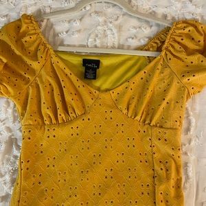 Rue21 Mustard-Yellow Mini-Dress